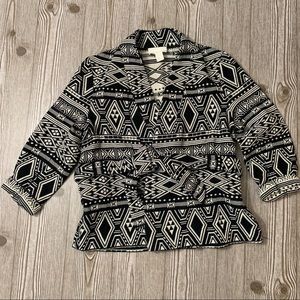 H&M Cotton Belted Blazer Large Size 12